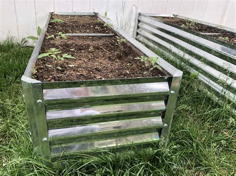 galvanized sheet metal garden bed|galvanized steel bottomless raised bed.